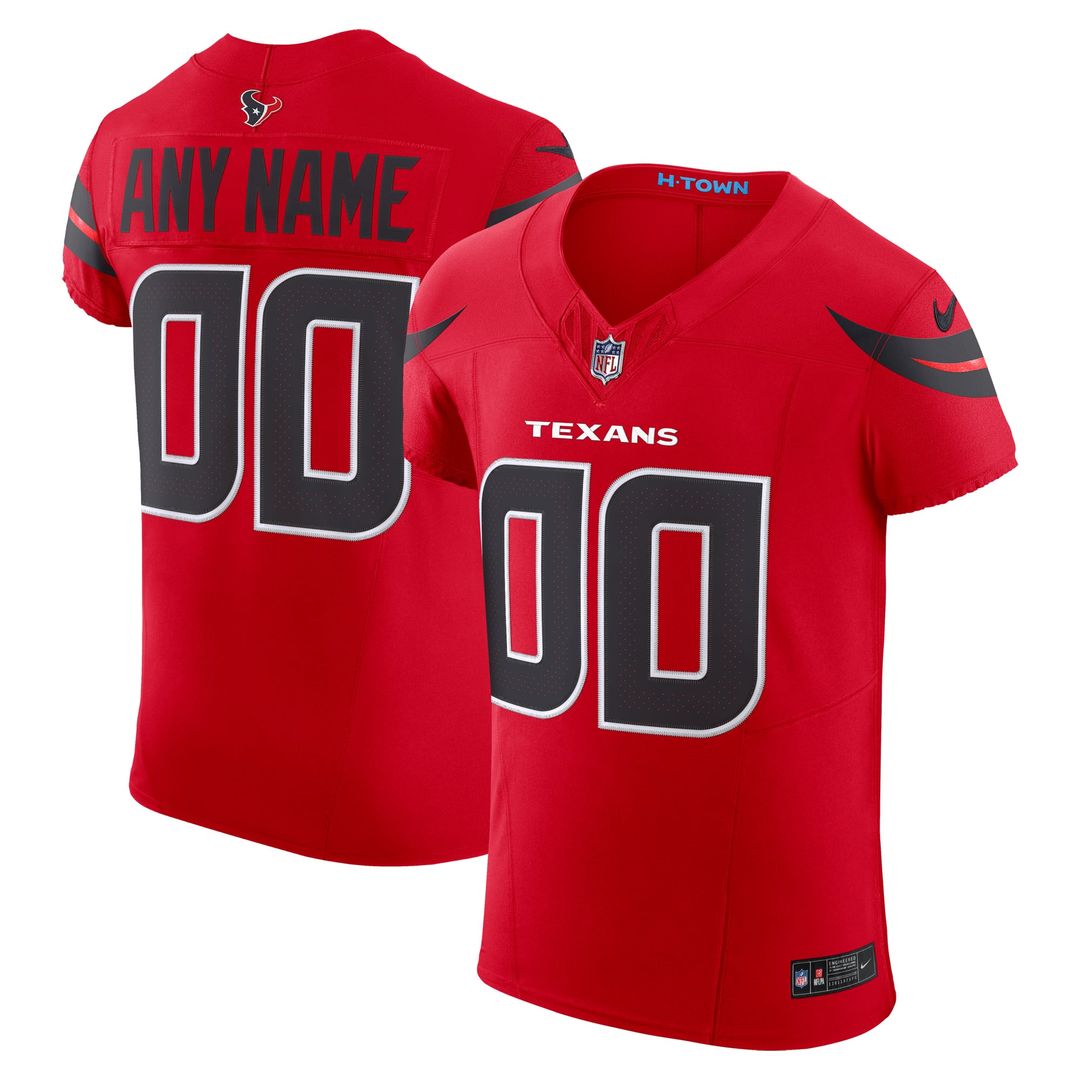 Houston Texans Nike Red Alternate Vapor FUSE Elite Custom Jersey