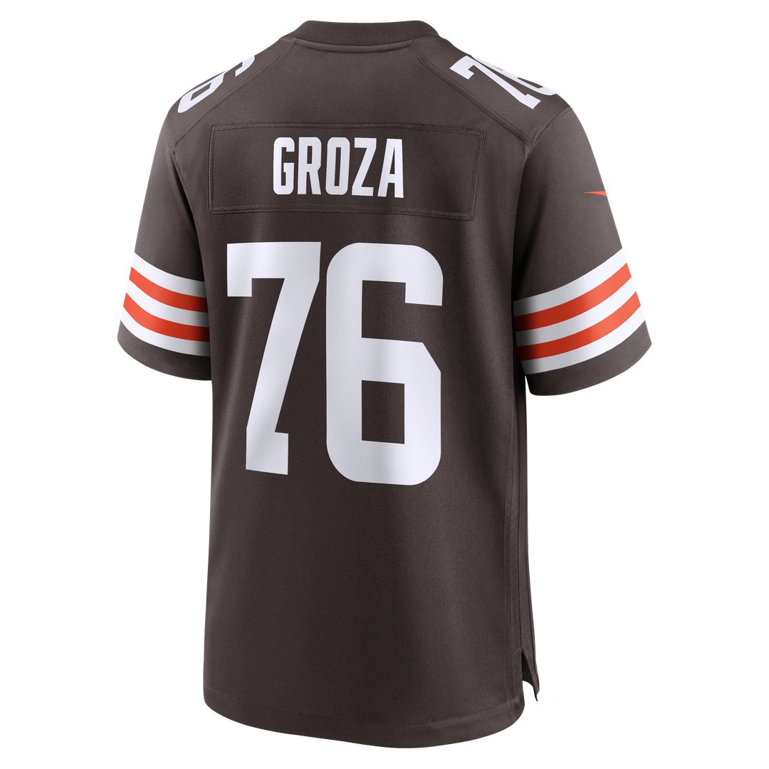 Cleveland Browns Lou Groza Nike Brown Retired Player Game Jersey