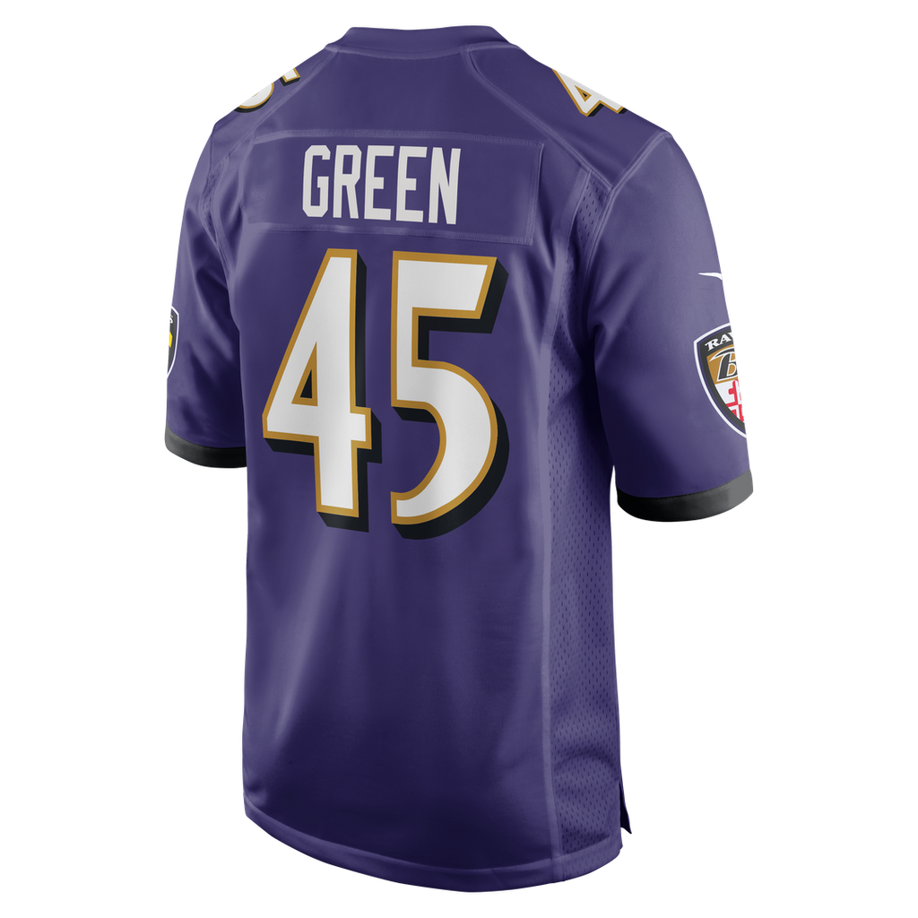 Baltimore Ravens Mike Green Nike Purple Game Jersey