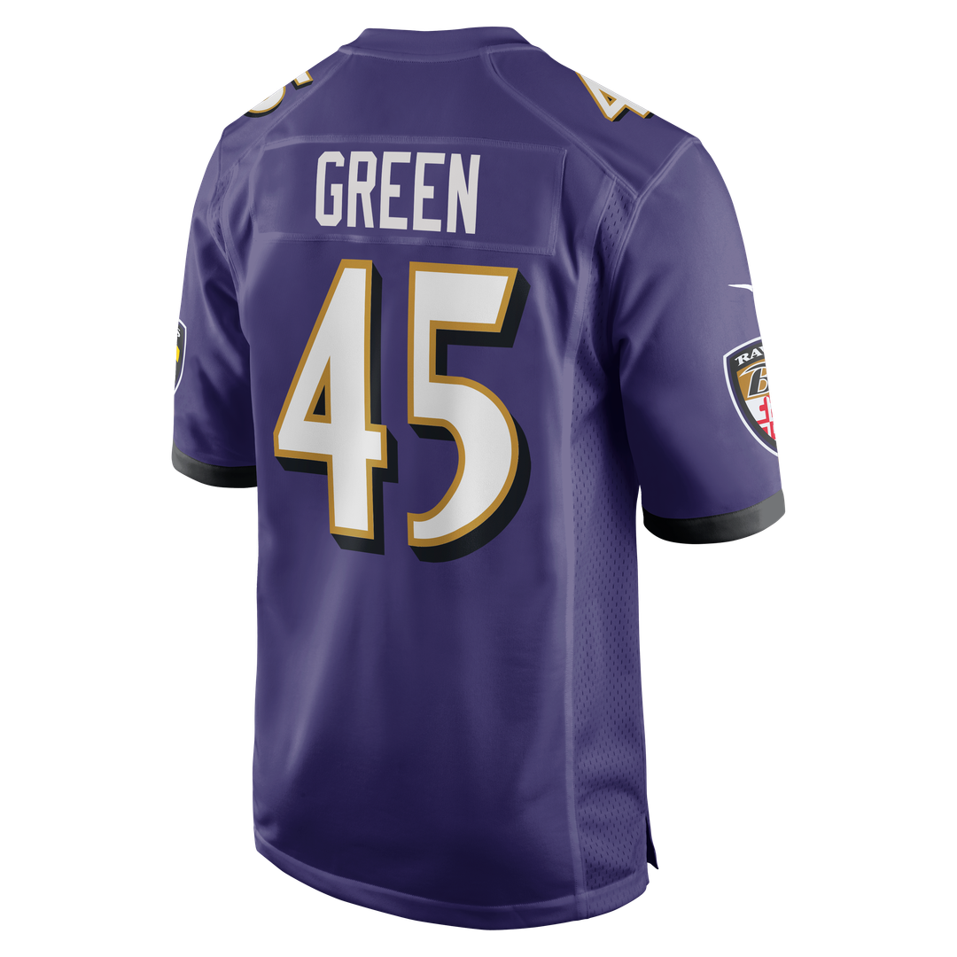 Baltimore Ravens Mike Green Nike Purple Game Jersey