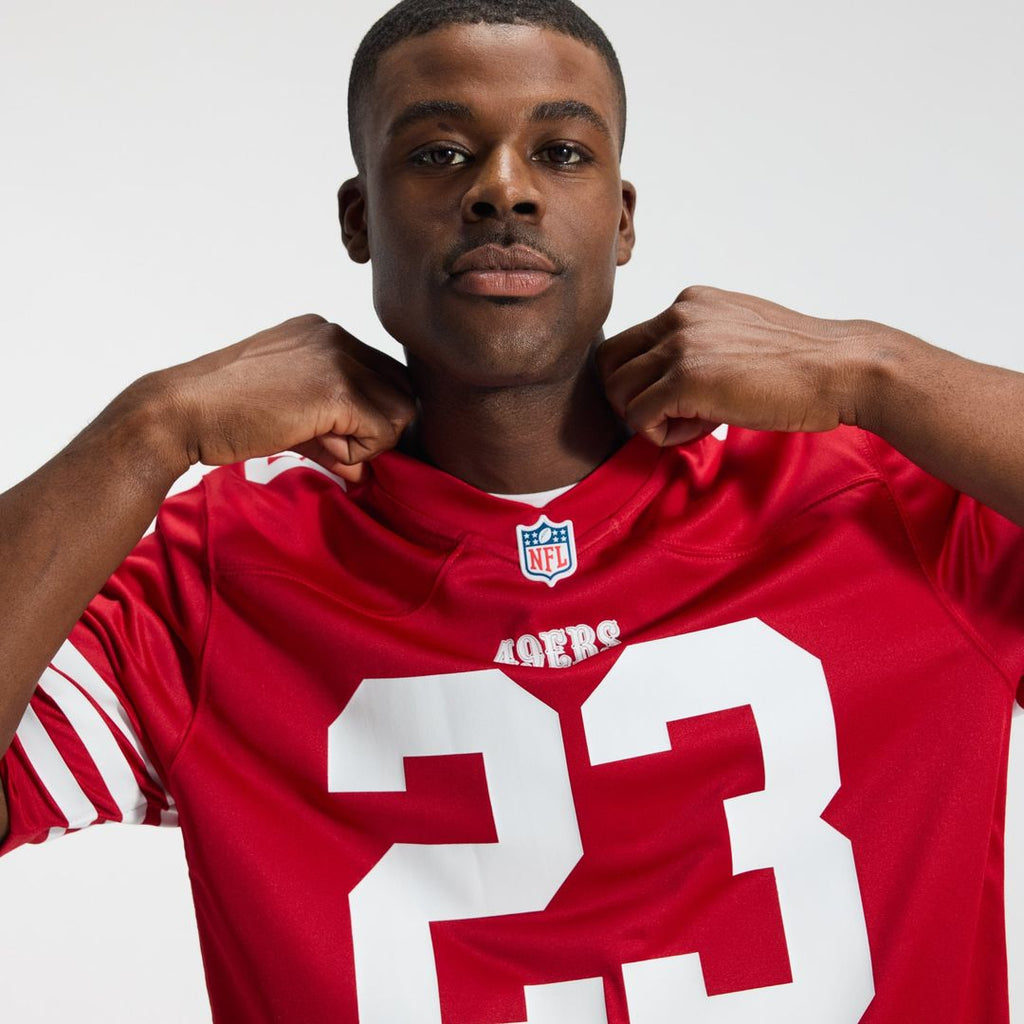 San Francisco 49ers Christian McCaffrey Nike White Game Jersey