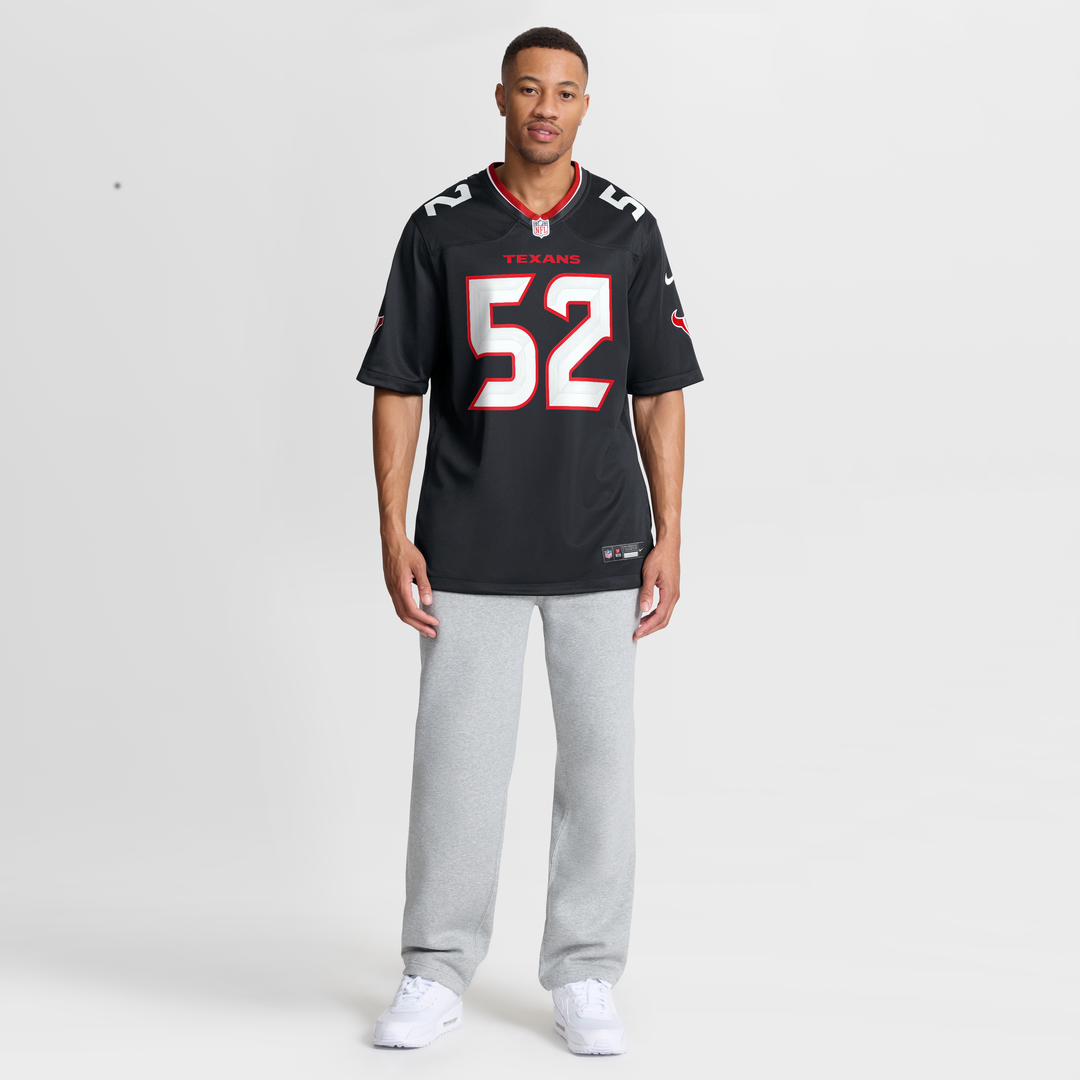 Houston Texans Xavier Thomas Nike Navy Game Jersey