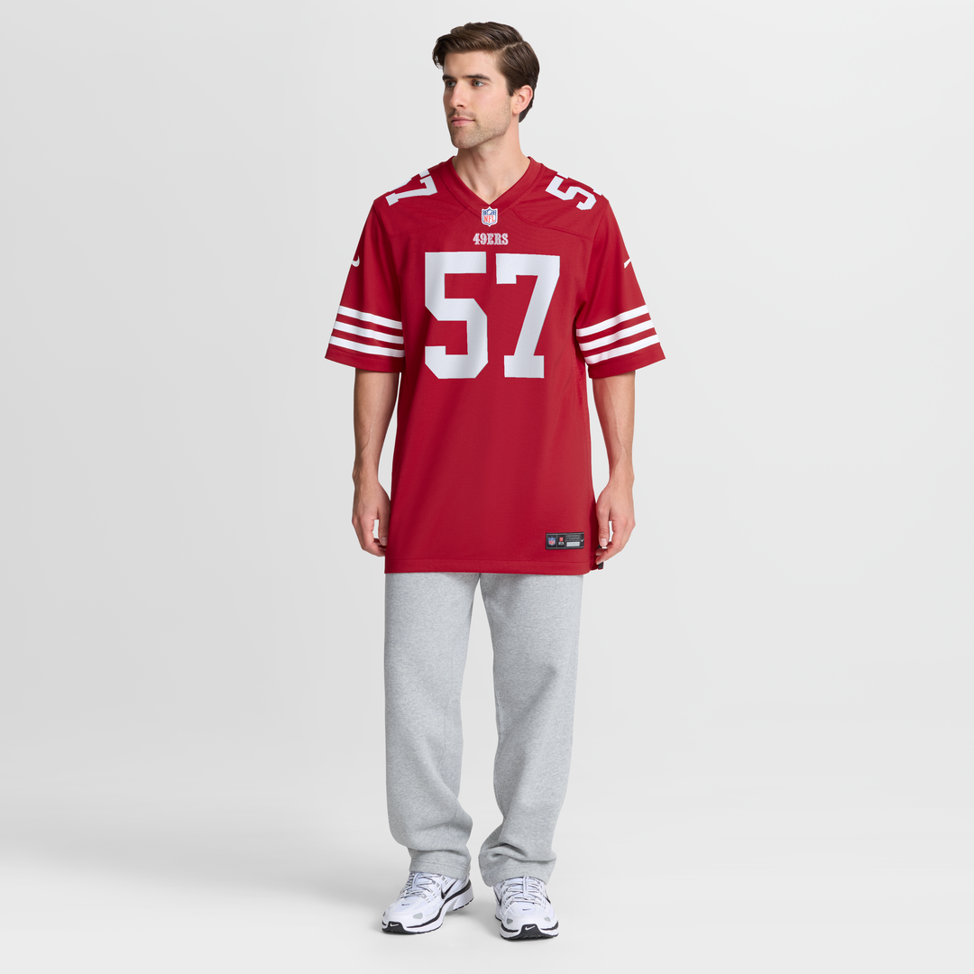 San Francisco 49ers Luke Gifford Nike Scarlet Game Jersey