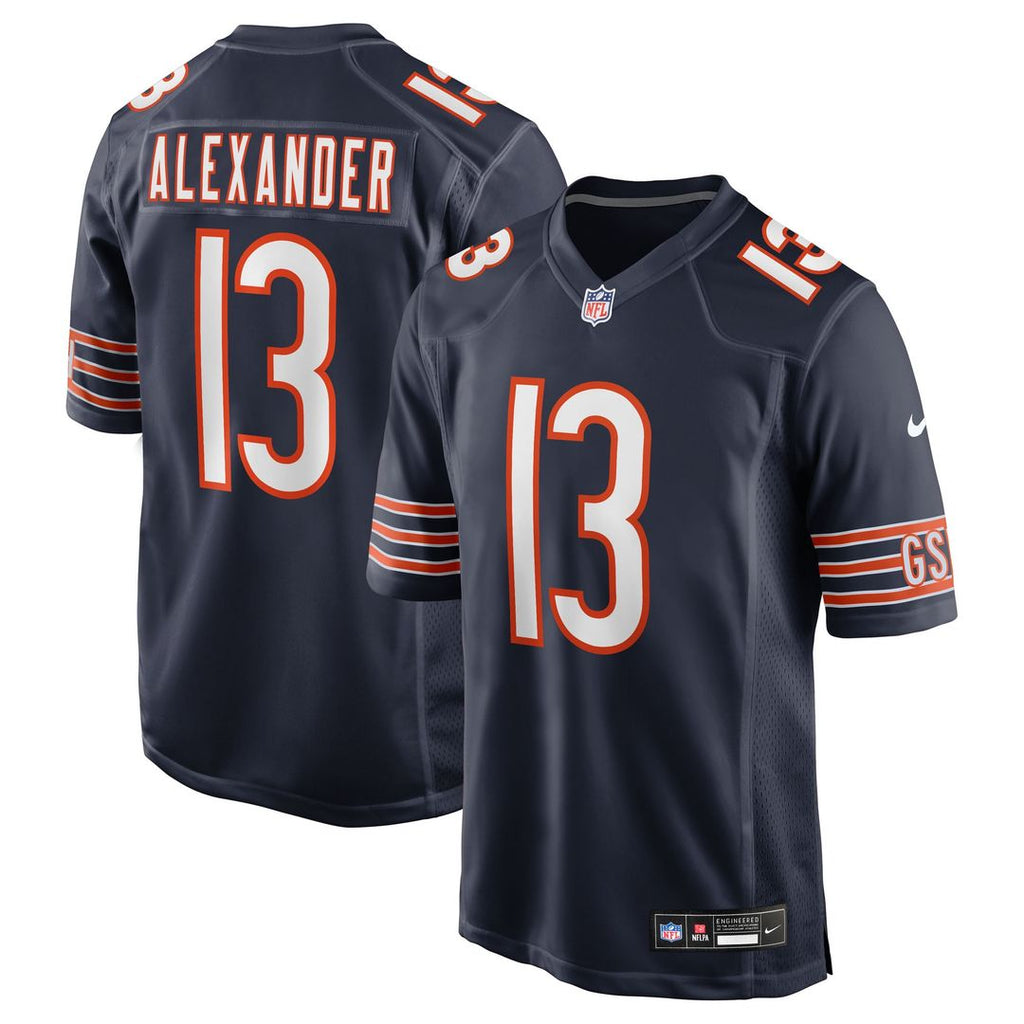 Chicago Bears Maurice Alexander Nike Navy Game Jersey