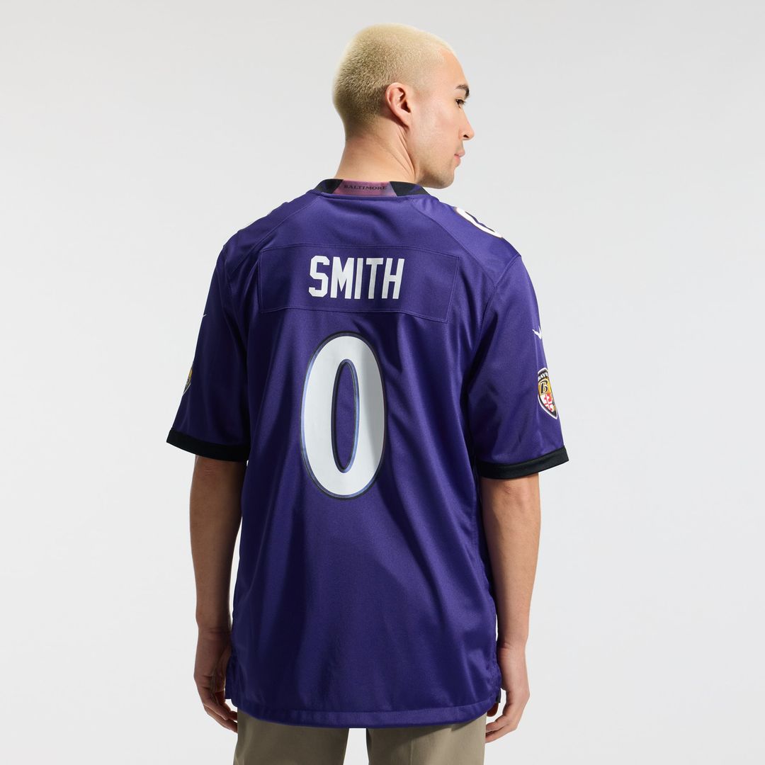 Baltimore Ravens Roquan Smith Nike Purple Game Jersey