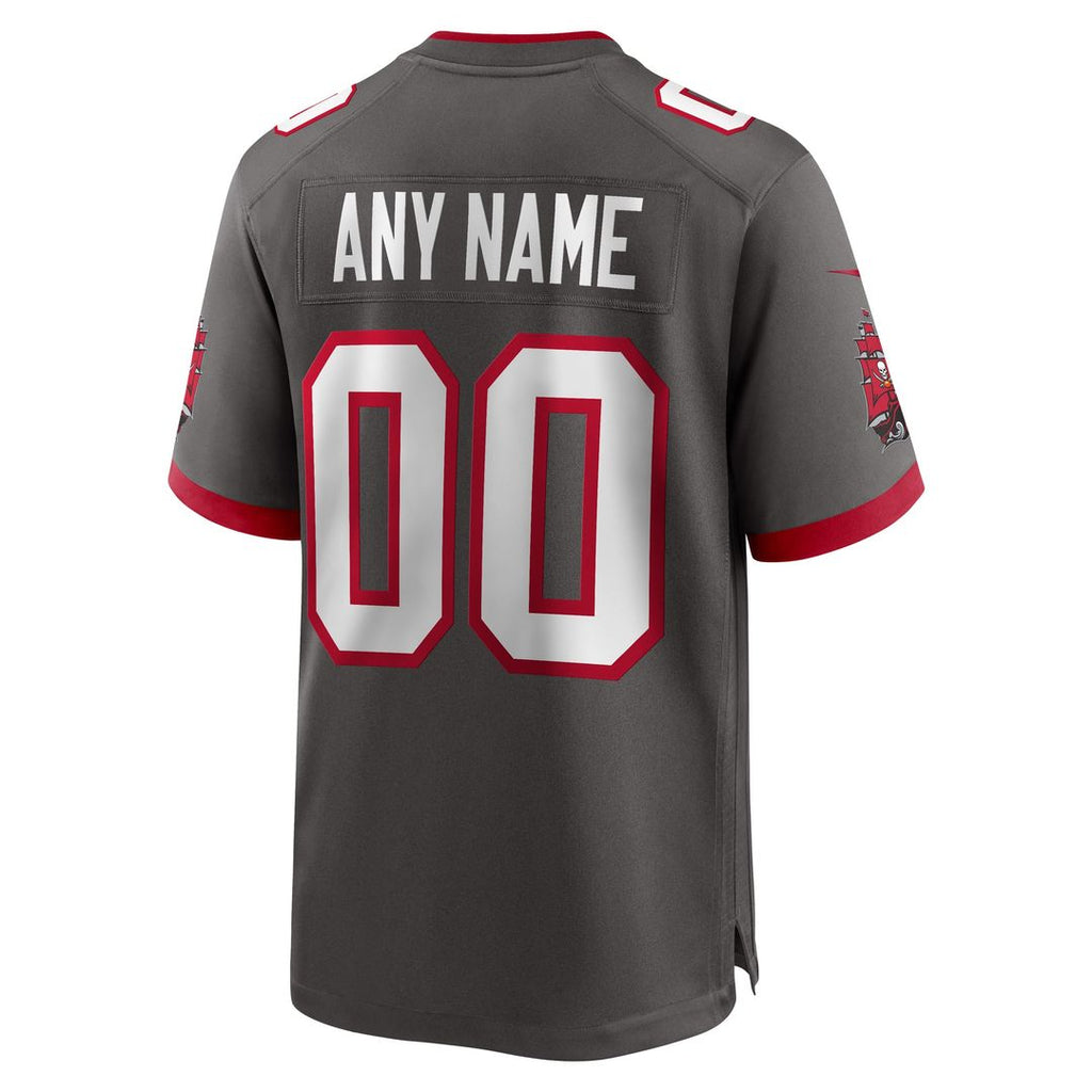 Tampa Bay Buccaneers Nike Pewter Alternate Custom Jersey