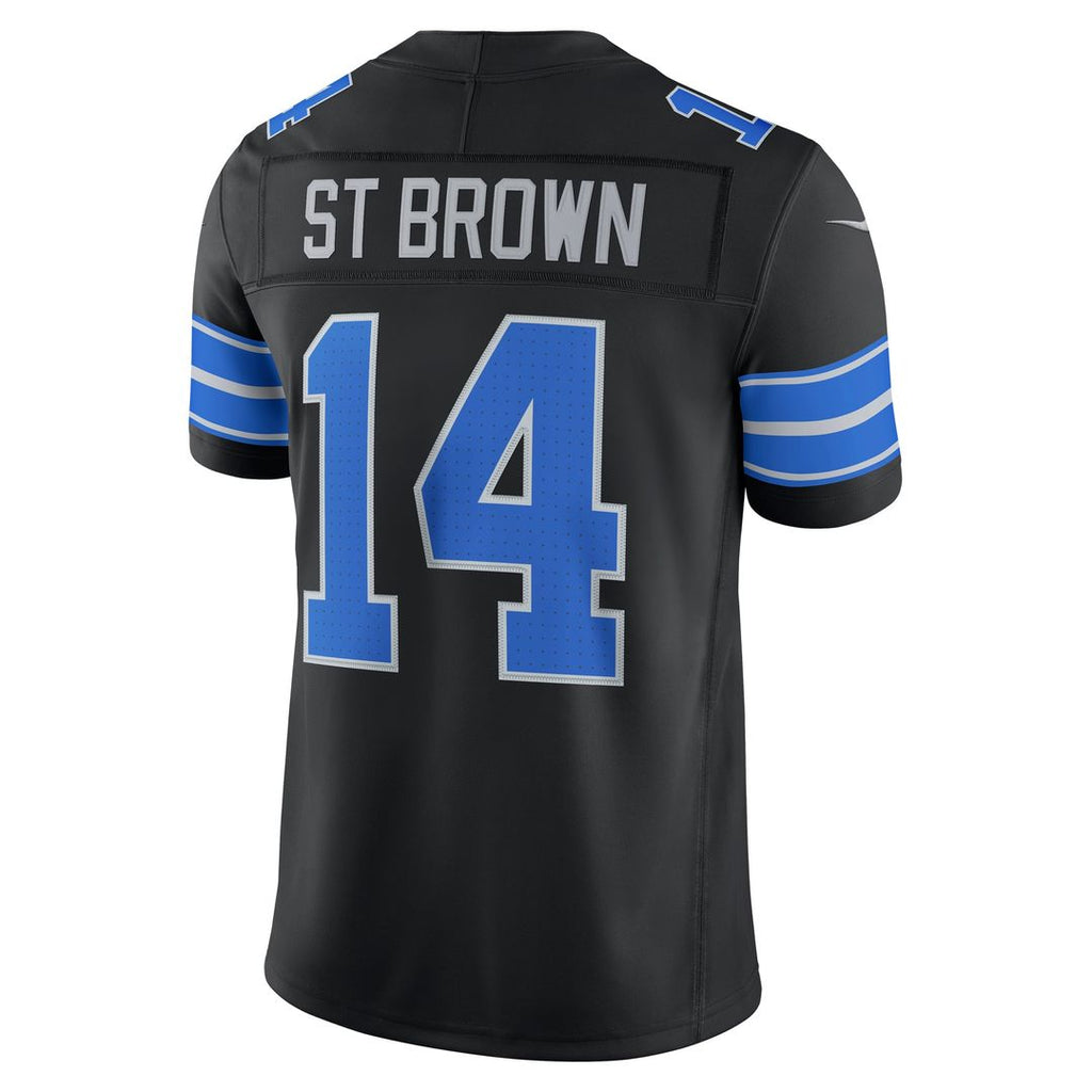 Detroit Lions Amon - Ra St. Brown Nike Blue Team Vapor FUSE Stitched Limited Jersey