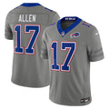 Buffalo Bills Josh Allen Nike Gray Nickel City Vapor FUSE Stitched Limited Jersey