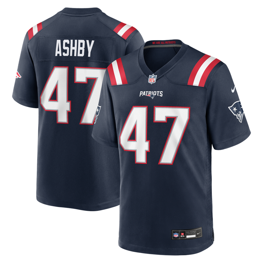 New England Patriots Julian Ashby Nike Navy Game Jersey