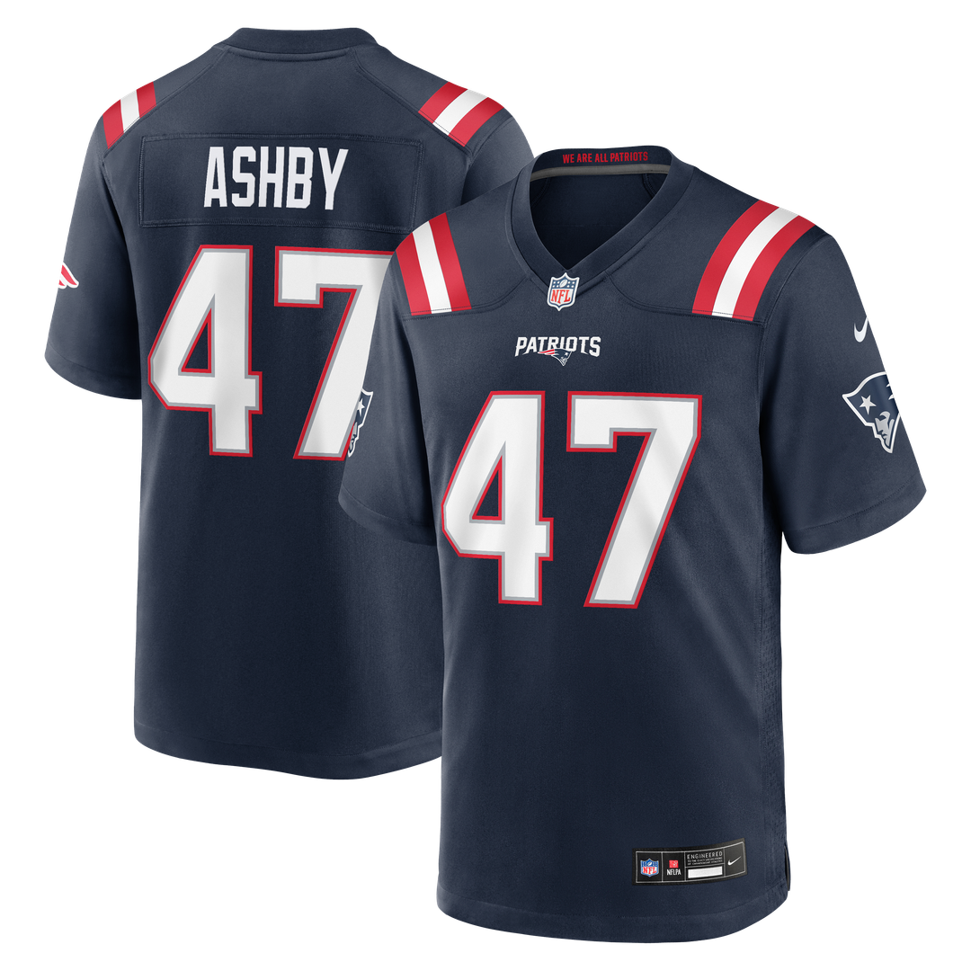 New England Patriots Julian Ashby Nike Navy Game Jersey