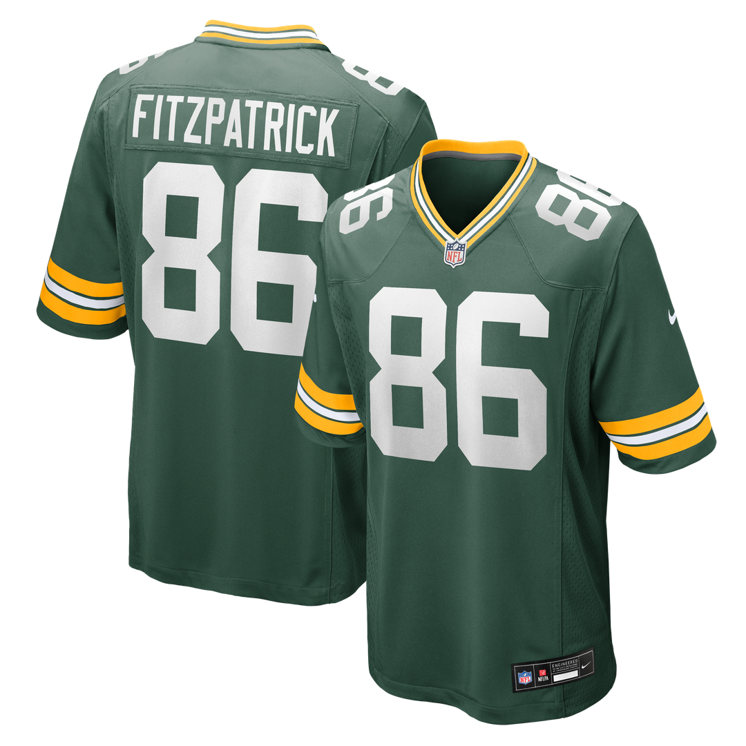 Green Bay Packers John FitzPatrick Nike Green Game Jersey