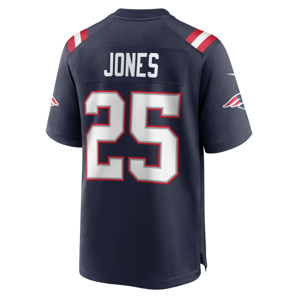 New England Patriots Marcus Jones Nike Navy Game Jersey