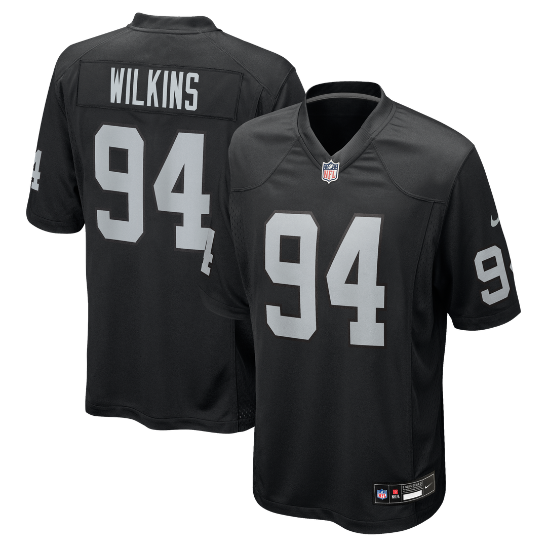 Las Vegas Raiders Christian Wilkins Nike Black Game Jersey