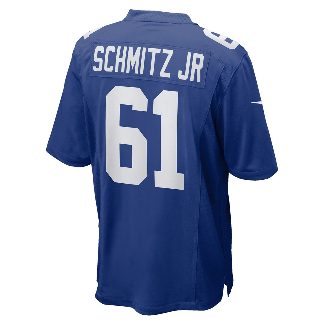 New York Giants John Michael Schmitz Jr. Nike Royal Game Jersey