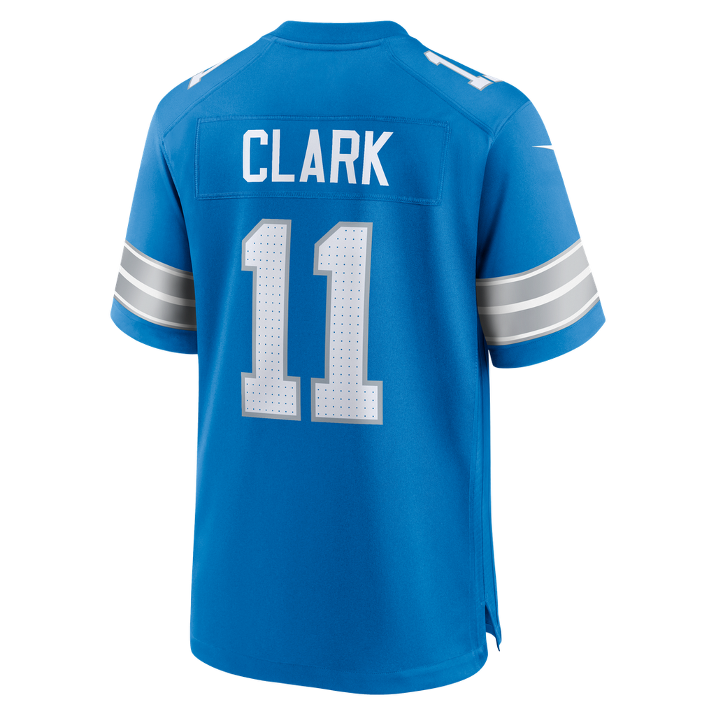 Detroit Lions Damone Clark Nike Blue Game Jersey