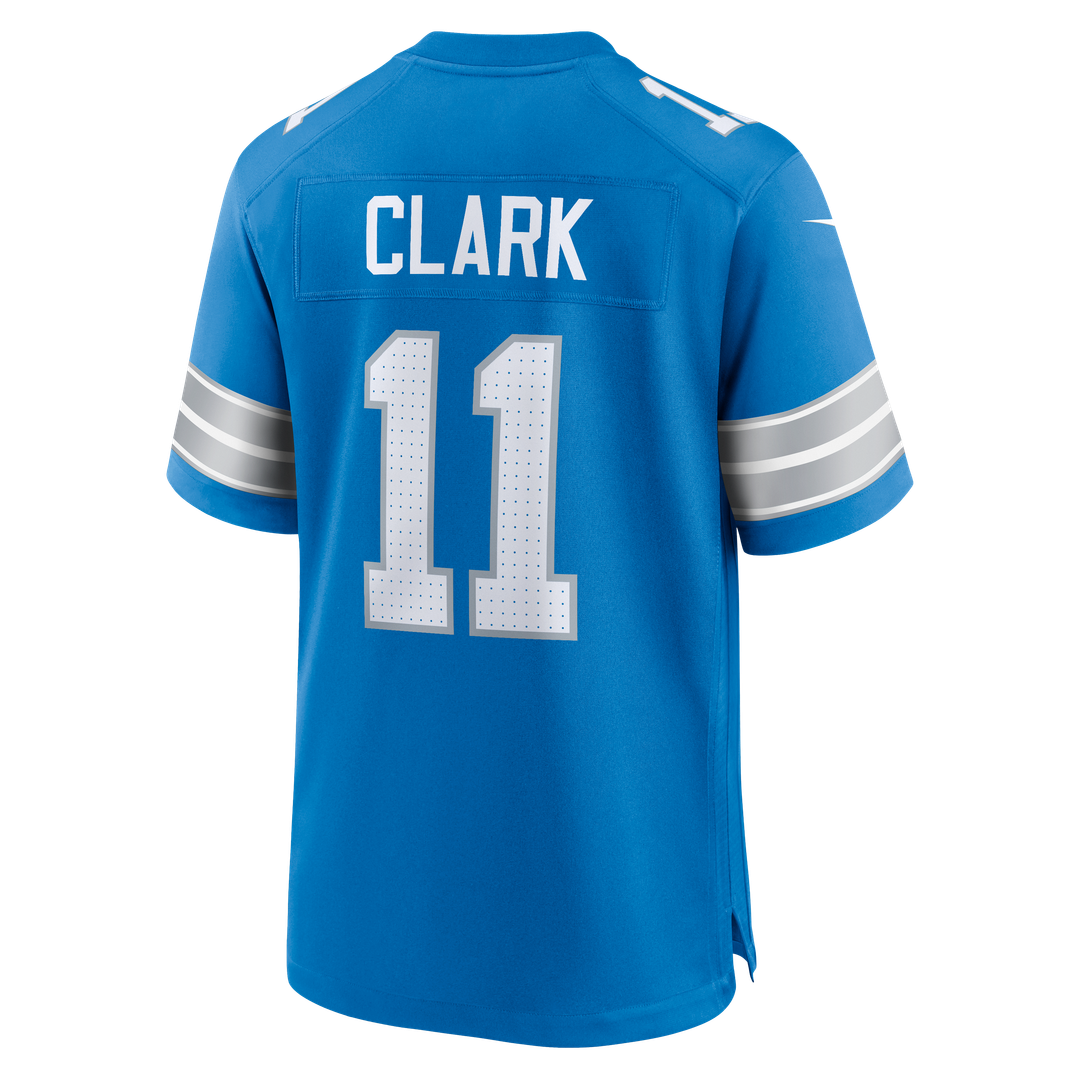 Detroit Lions Damone Clark Nike Blue Game Jersey