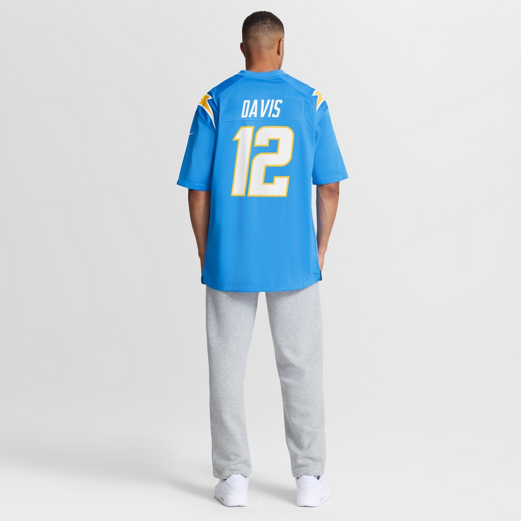 Los Angeles Chargers Derius Davis Nike Powder Blue Game Jersey
