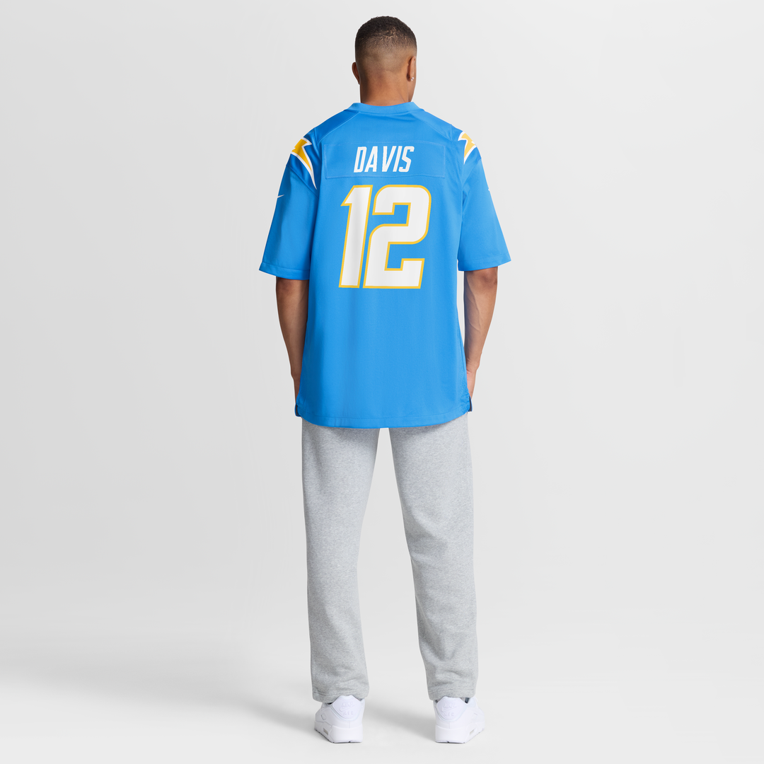 Los Angeles Chargers Derius Davis Nike Powder Blue Game Jersey