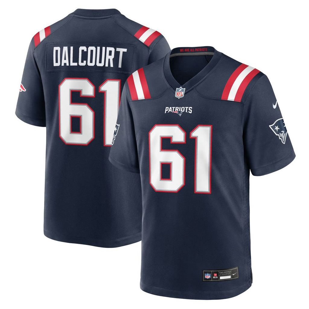New England Patriots Darrian Dalcourt Nike Navy Game Jersey