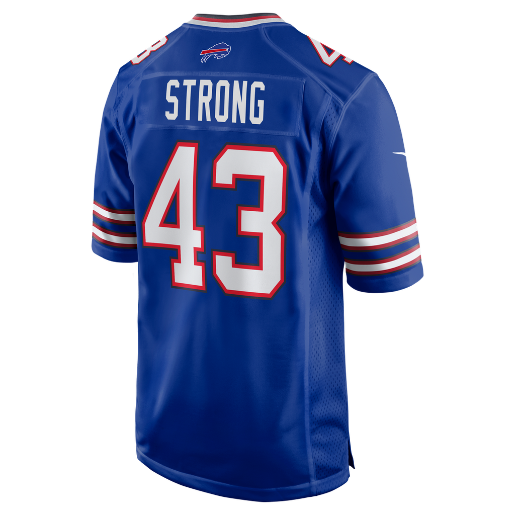 Buffalo Bills Dorian Strong Nike Royal Game Jersey