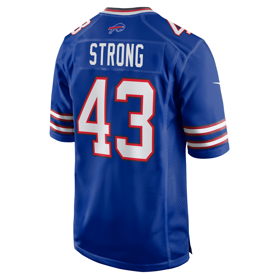 Buffalo Bills Dorian Strong Nike Royal Game Jersey