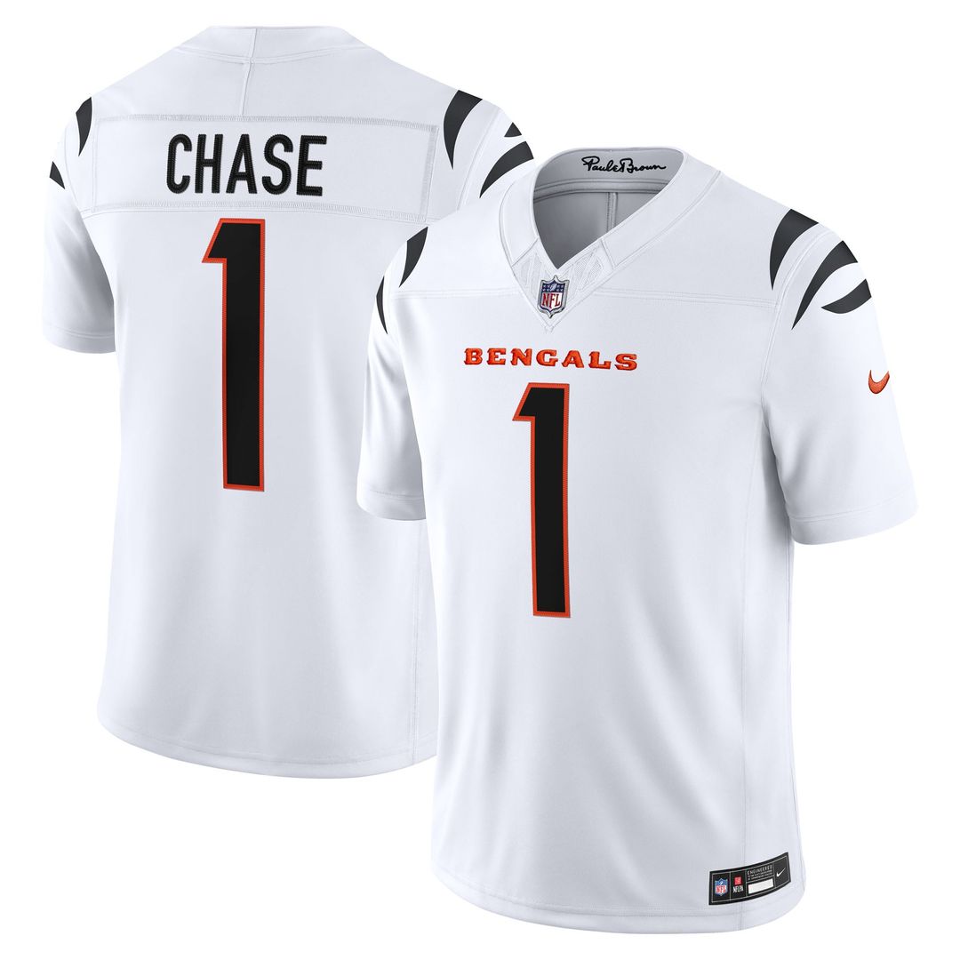 Cincinnati Bengals Ja'Marr Chase Nike Black Team Vapor FUSE Stitched Limited Jersey