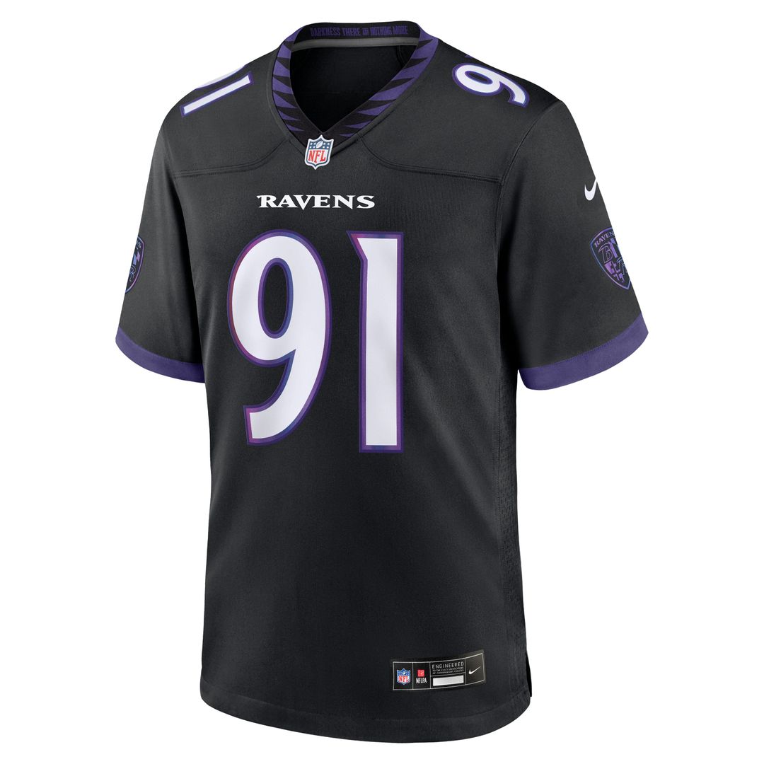Baltimore Ravens Trey Hendrickson Nike Purple Game Jersey