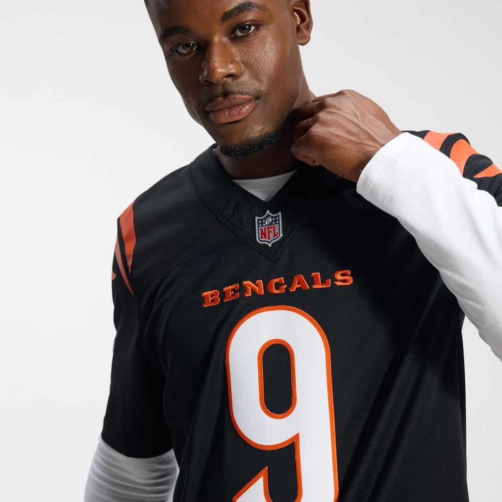 Cincinnati Bengals Joe Burrow Nike Black Team Vapor FUSE Stitched Limited Jersey
