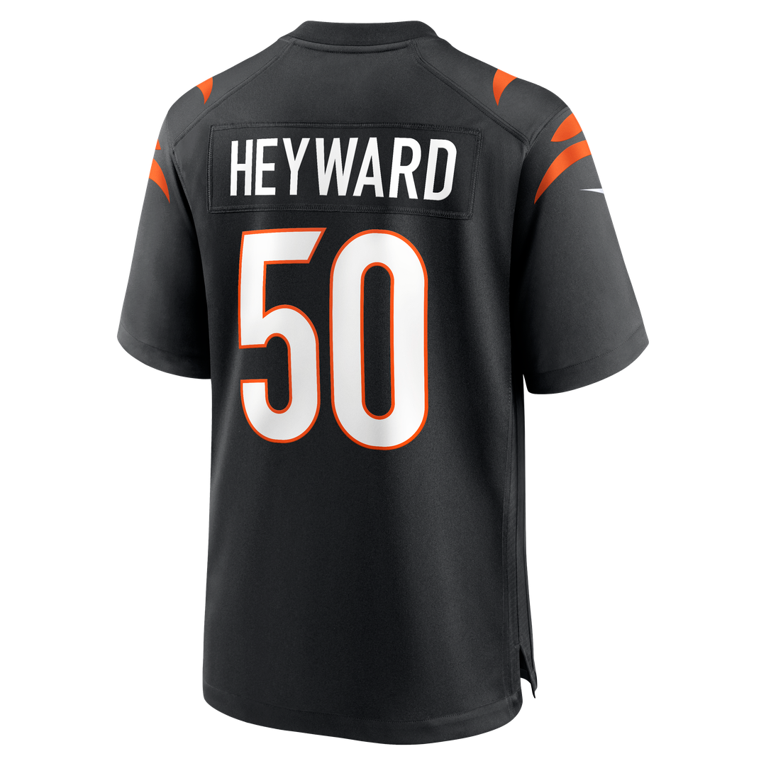 Cincinnati Bengals Shaka Heyward Nike Black Game Jersey