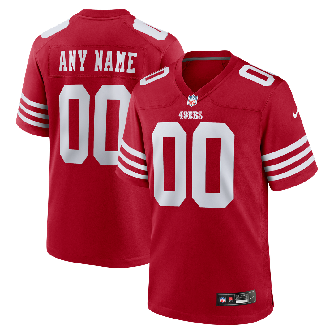 San Francisco 49ers Nike White Game Custom Player Jersey