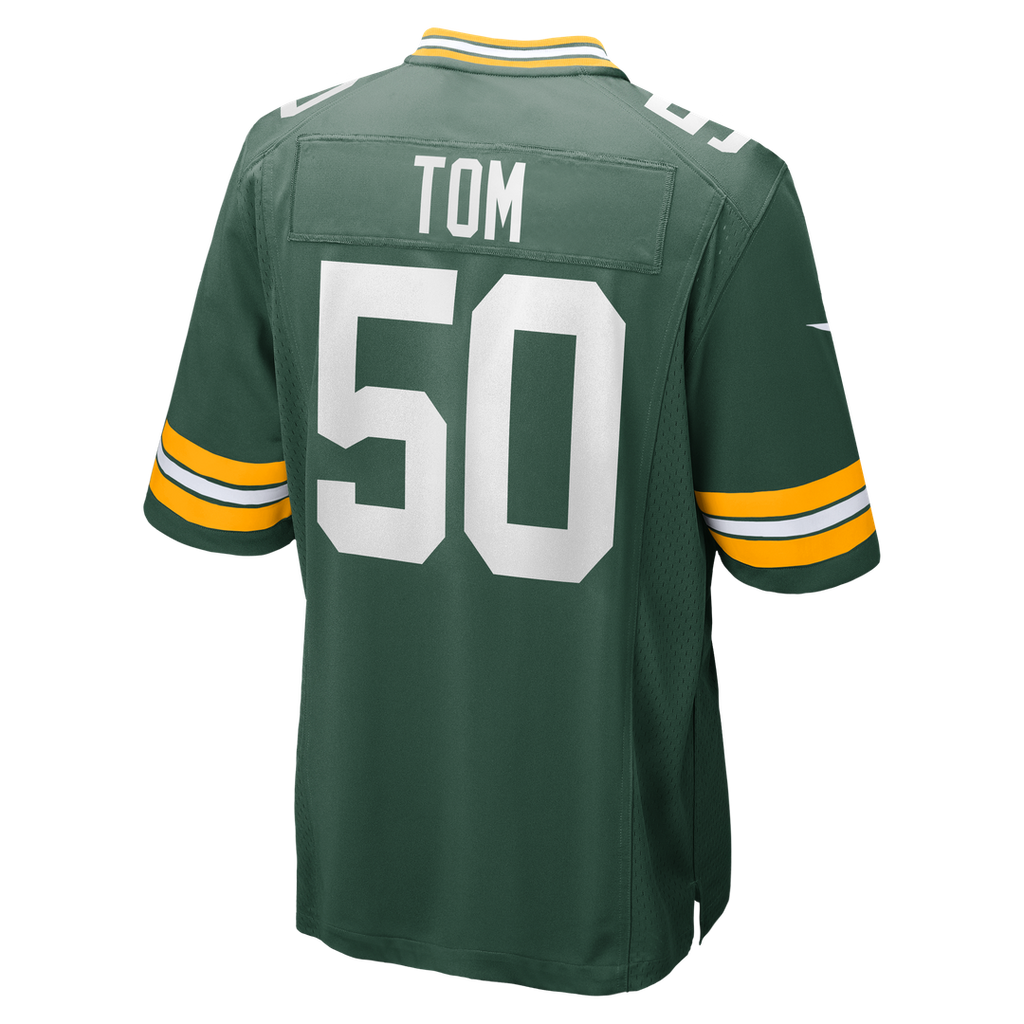 Green Bay Packers Zach Tom Nike Green Game Jersey