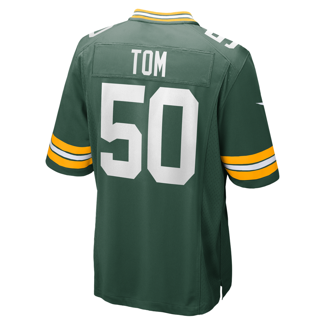 Green Bay Packers Zach Tom Nike Green Game Jersey