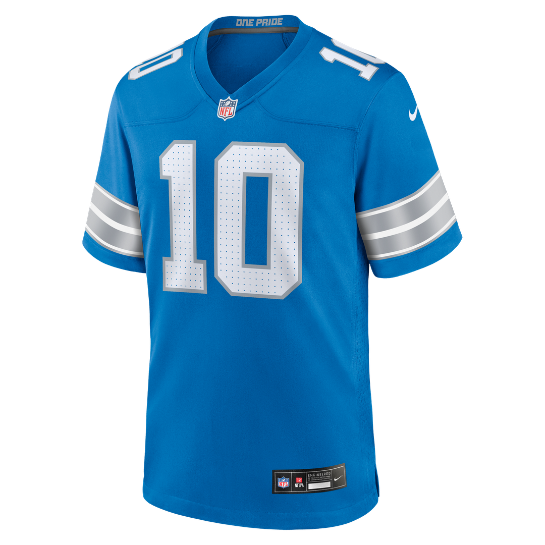 Detroit Lions Isiah Pacheco Nike Blue Game Jersey
