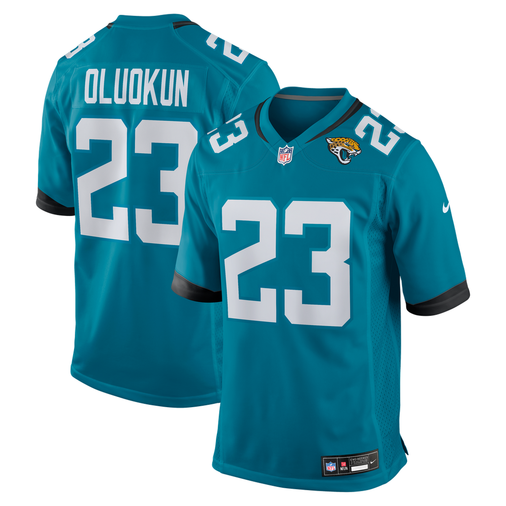 Jacksonville Jaguars Foyesade Oluokun Nike Teal Game Jersey