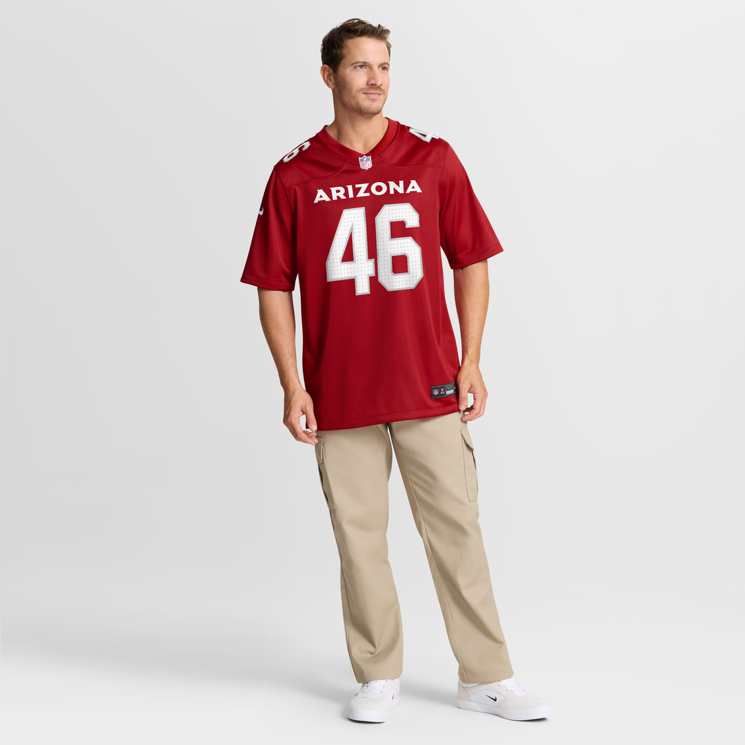 Arizona Cardinals Aaron Brewer Nike Cardinal Game Jersey