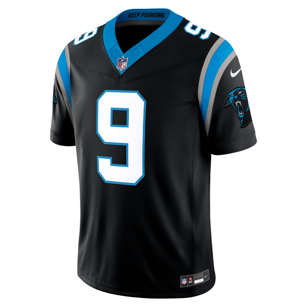 Carolina Panthers Bryce Young Nike Blue Alternate Vapor FUSE Stitched Limited Jersey