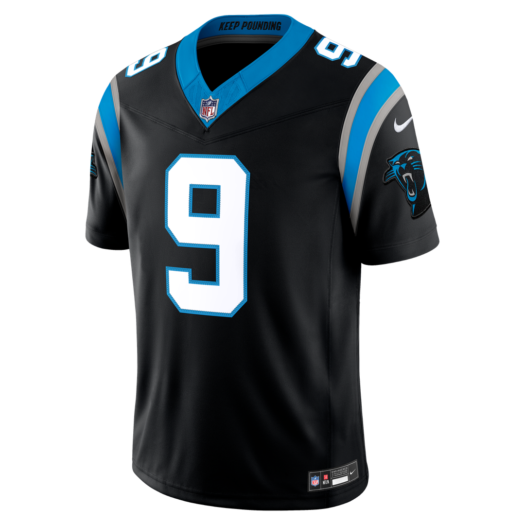 Carolina Panthers Bryce Young Nike Blue Alternate Vapor FUSE Stitched Limited Jersey