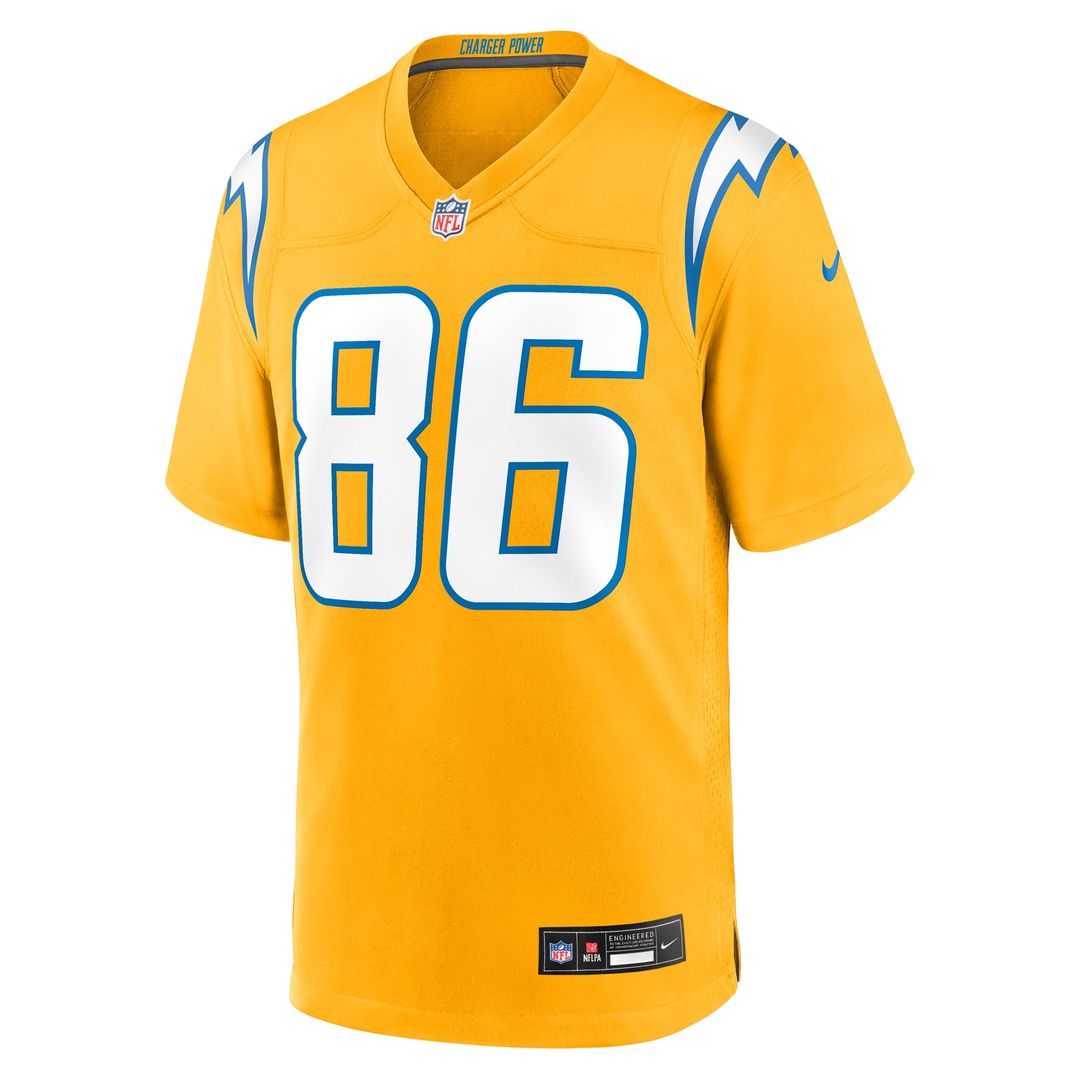 Los Angeles Chargers Oronde Gadsden Nike Powder Blue Game Jersey
