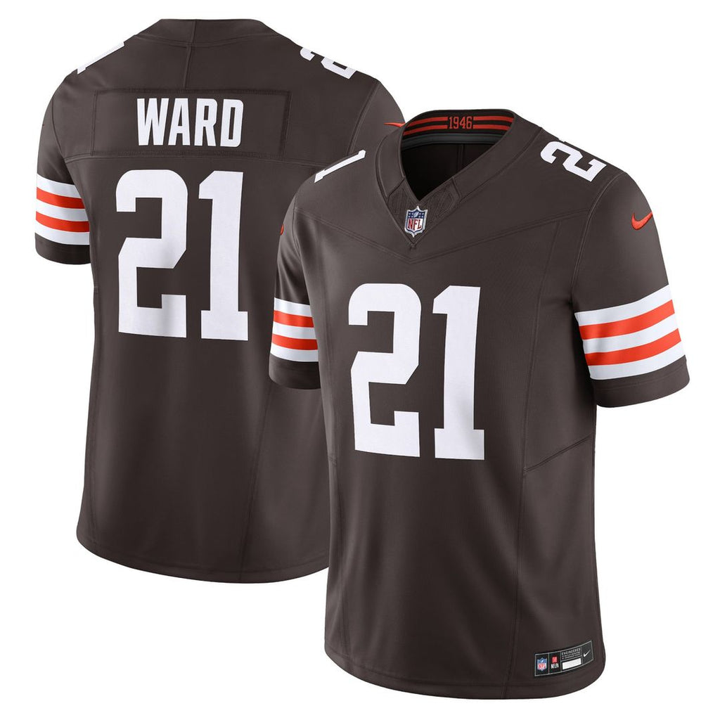 Cleveland Browns Denzel Ward Nike Brown Vapor FUSE Limited Jersey