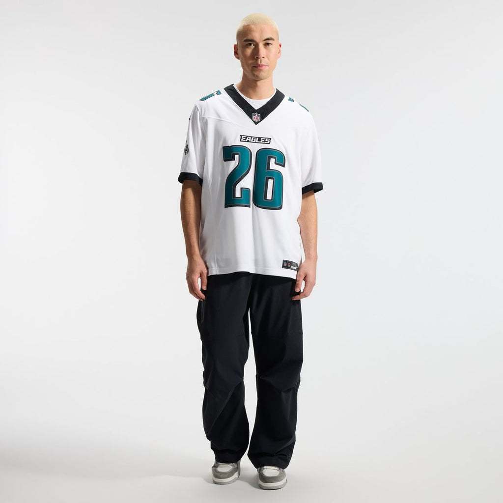 Philadelphia Eagles Saquon Barkley Nike White Vapor FUSE Stitched Limited Jersey