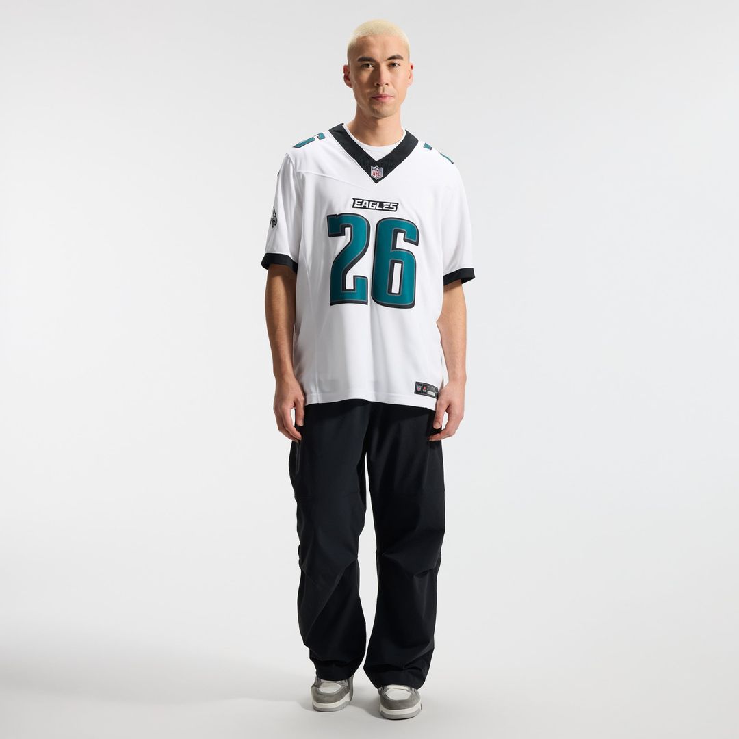 Philadelphia Eagles Saquon Barkley Nike White Vapor FUSE Stitched Limited Jersey