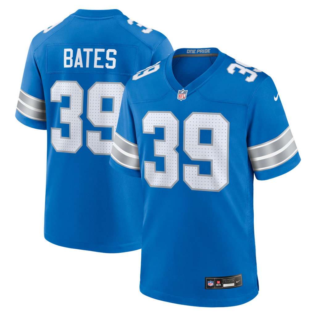 Detroit Lions Jake Bates Nike Blue Game Jersey