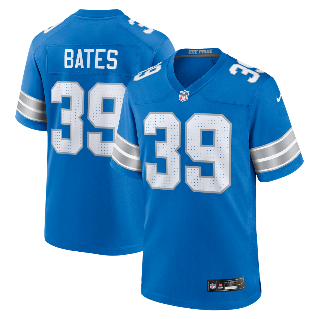 Detroit Lions Jake Bates Nike Blue Game Jersey