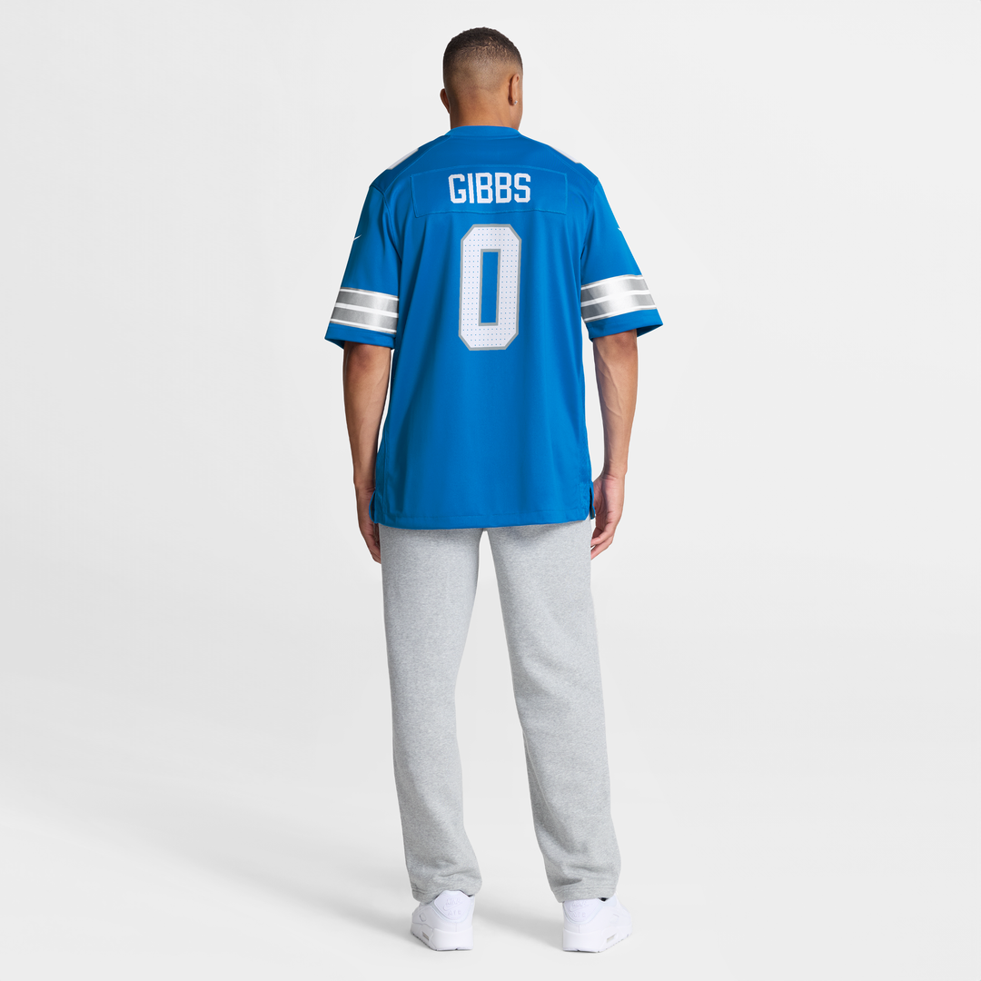 Detroit Lions Jahmyr Gibbs Nike Blue Game Jersey