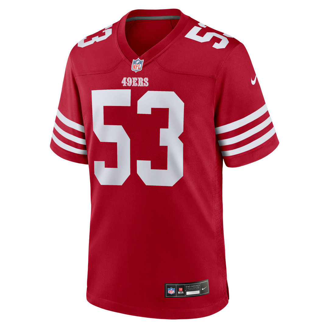 San Francisco 49ers Jaden Dugger III Nike Scarlet Game Jersey