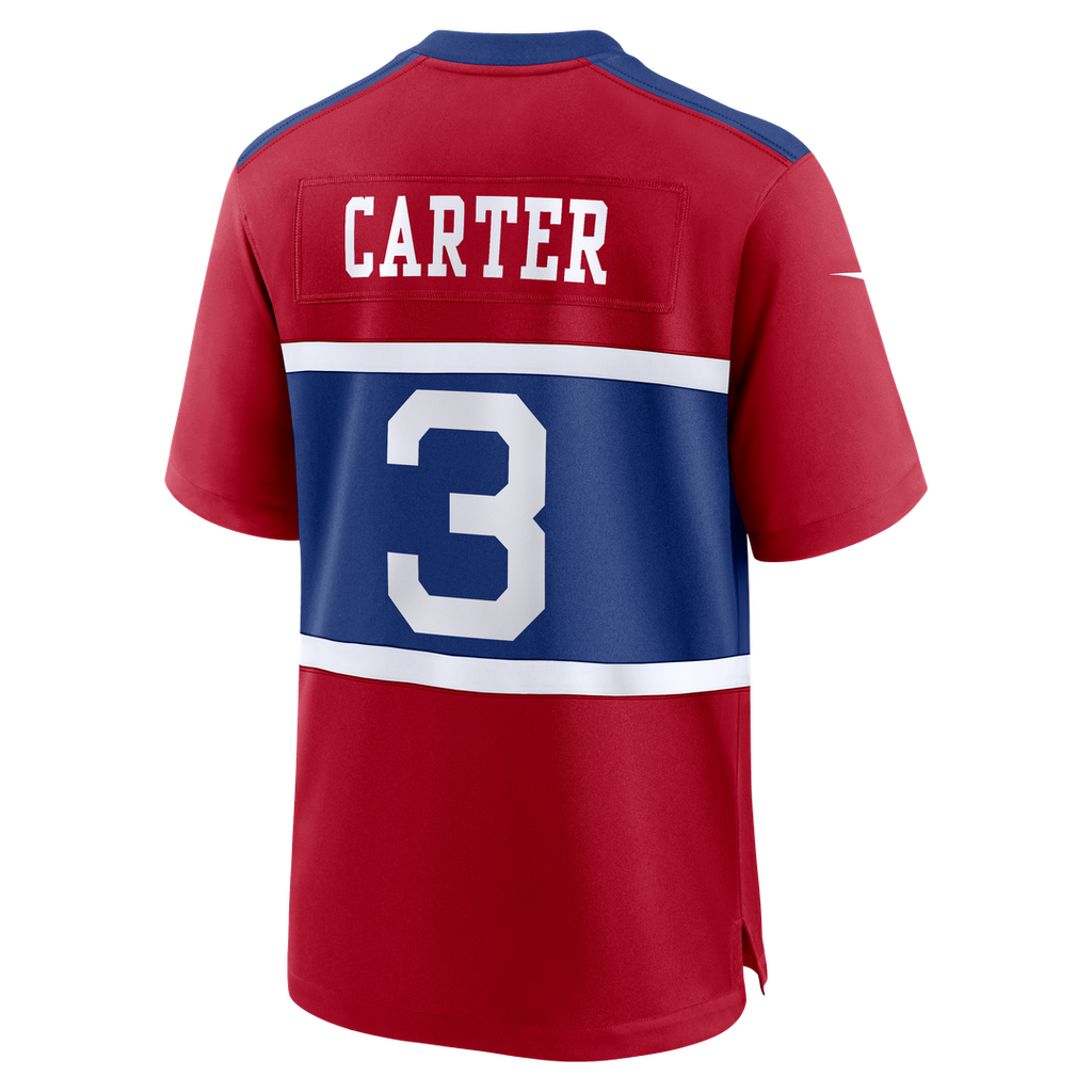 New York Giants Abdul Carter Nike White Game Jersey