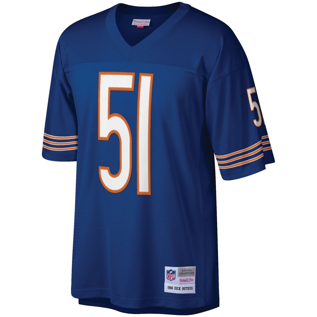 Chicago Bears Dick Butkus Mitchell & Ness Navy Retired Player Legacy Replica Jersey