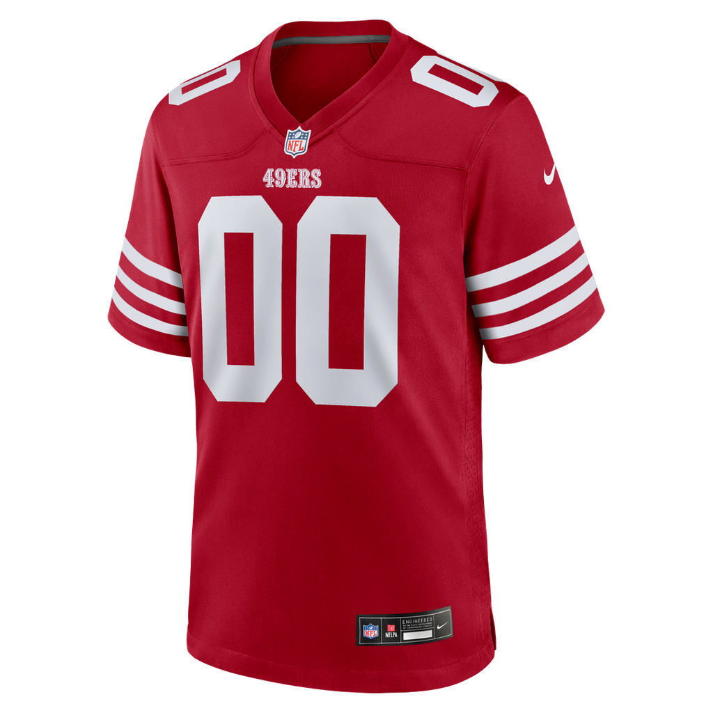 San Francisco 49ers Nike Scarlet Custom Jersey
