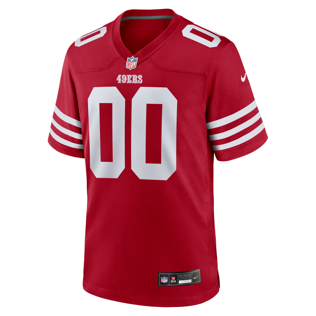 San Francisco 49ers Nike Scarlet 80th Anniversary Alternate Custom Jersey