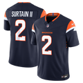 Denver Broncos Pat Surtain II Nike Navy Alternate Vapor FUSE Stitched Limited Jersey